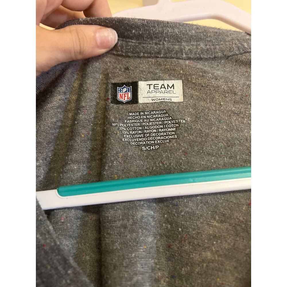 NFL Team Apparel S Woman's Gray Texans T Shirt - Picture 2 of 4